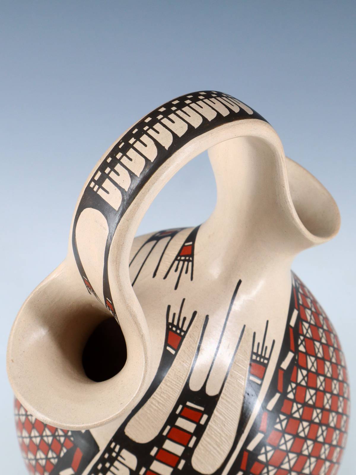 Vase de mariage en poterie Paquime enroulé à la main Mata Ortiz