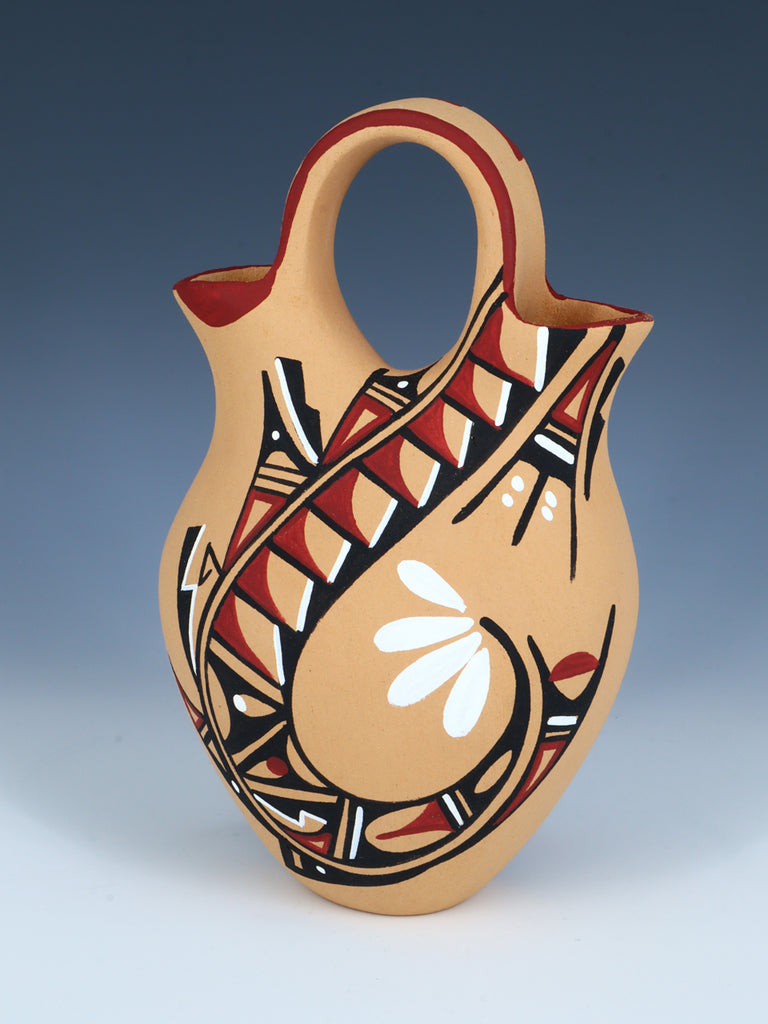 Jemez Pueblo Hand Coiled Pottery Wedding Vase - PuebloDirect.com