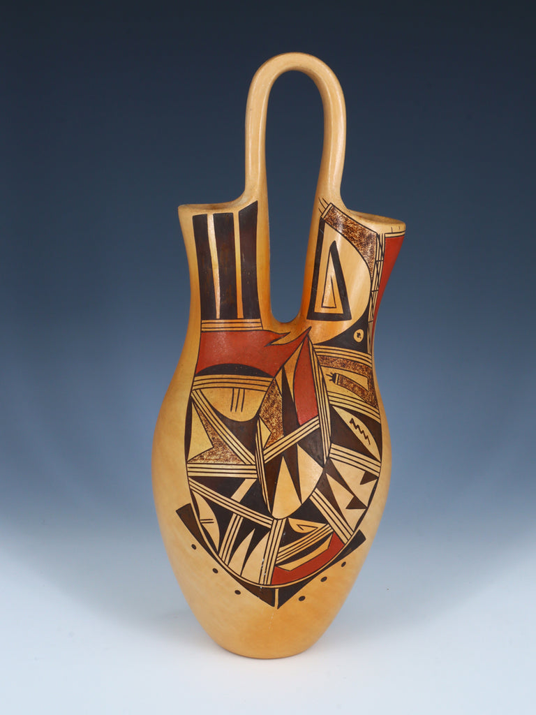 Estate Hopi Hand Coiled Pottery Wedding Vase - PuebloDirect.com