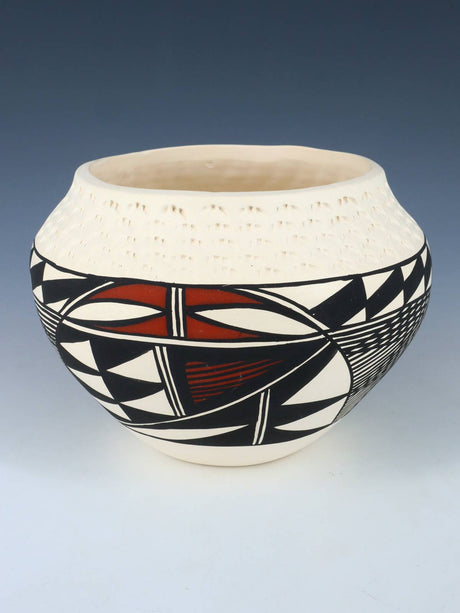 Acoma Pueblo Hand Painted Pottery Bowl