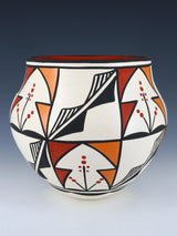 Acoma Pueblo Hand Coiled Pottery Bowl - PuebloDirect.com