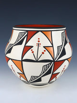 Acoma Pueblo Hand Coiled Pottery Bowl - PuebloDirect.com