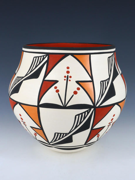 Acoma Pueblo Hand Coiled Pottery Bowl - PuebloDirect.com
