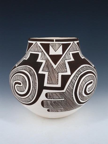 Laguna Pueblo Hand Coiled Pottery Olla - PuebloDirect.com