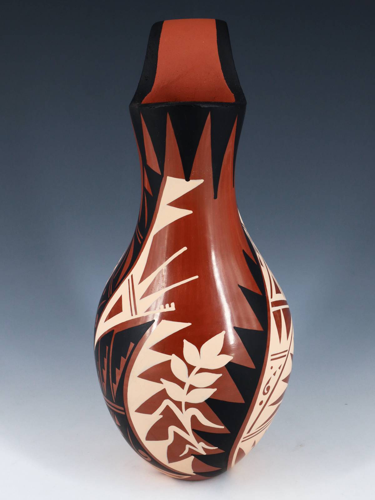 Jemez Pueblo Hand Coiled Pottery Wedding Vase
