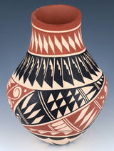 Jemez Pueblo Hand Coiled Pottery Vase
