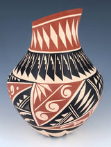 Jemez Pueblo Hand Coiled Pottery Vase
