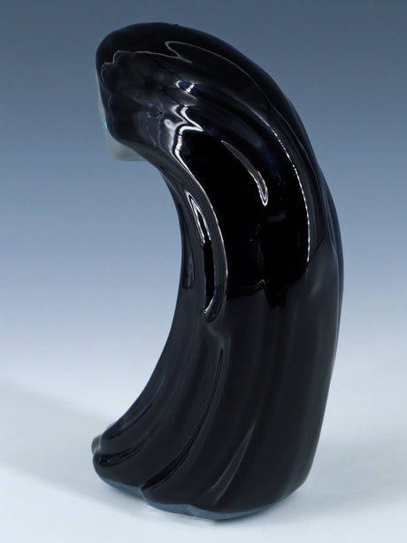 San Juan Pueblo Black Pottery Woman