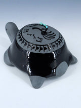 San Juan Pueblo Black Pottery Turtle