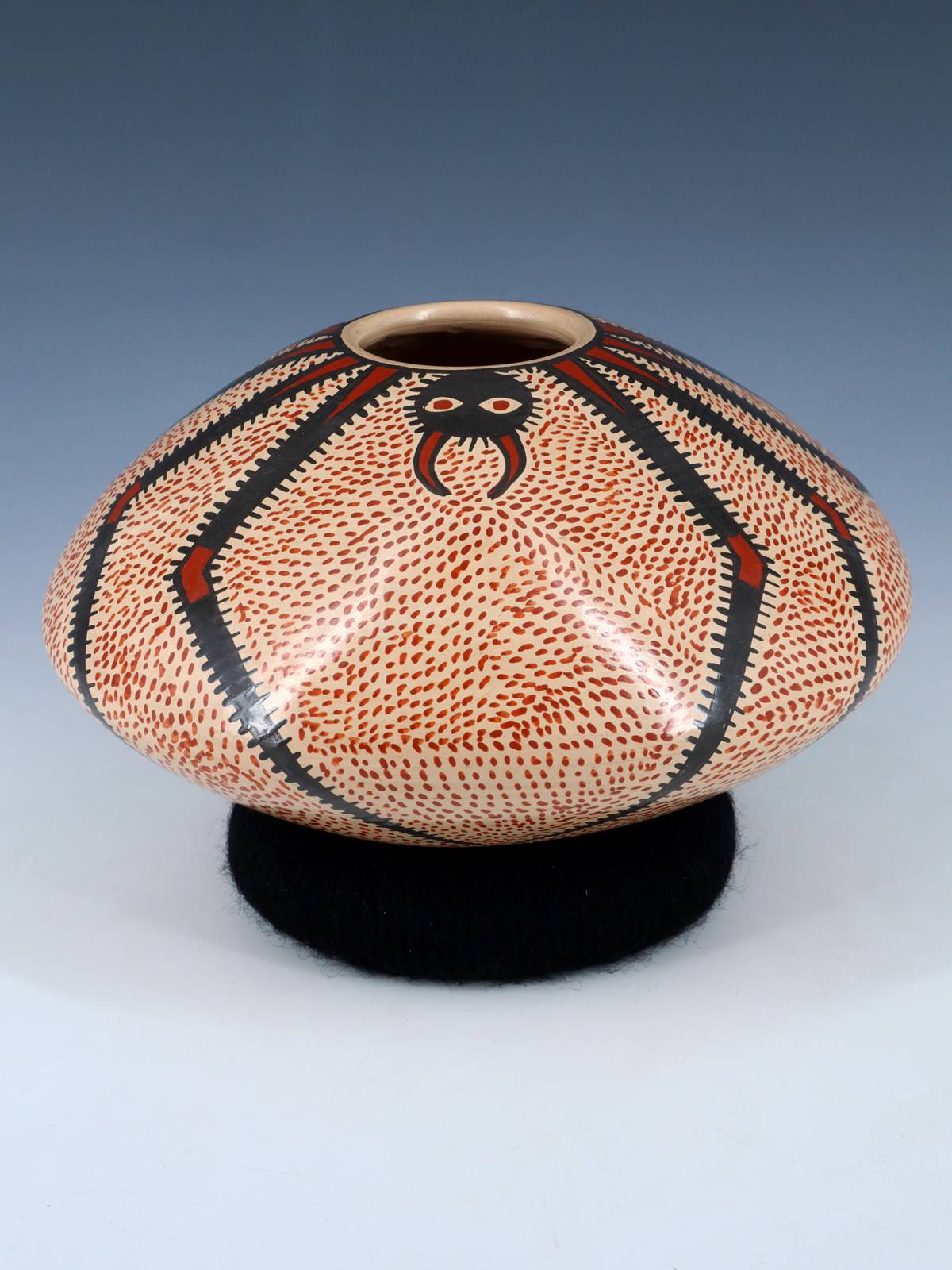 Mata Ortiz Paquime Pottery Maceta Semillas De Araña