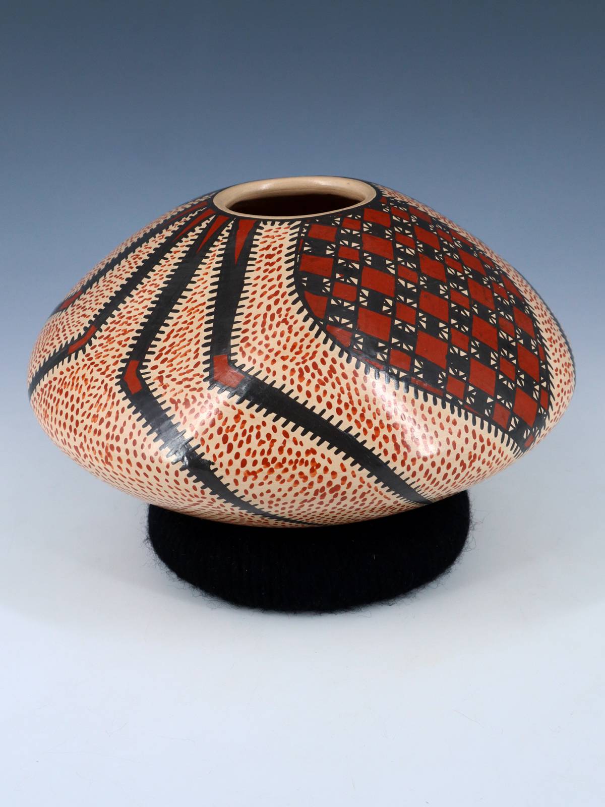 Mata Ortiz Paquime Pottery Maceta Semillas De Araña