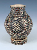 Mata Ortiz Painted Geometric Pottery Vase