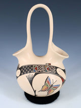 Mata Ortiz Hand Coiled Butterfly Wedding Vase