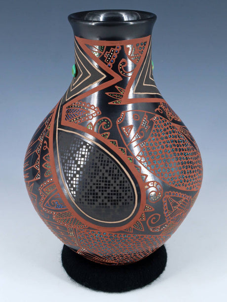 Mata Ortiz Hand Coiled and Painted Pottery
