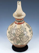 Mata Ortiz Hand Coiled and Painted Wedding Vase