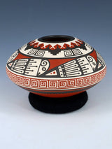 Mata Ortiz Hand Coiled Pottery Seed Pot
