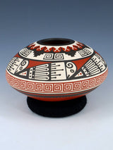 Mata Ortiz Hand Coiled Pottery Seed Pot