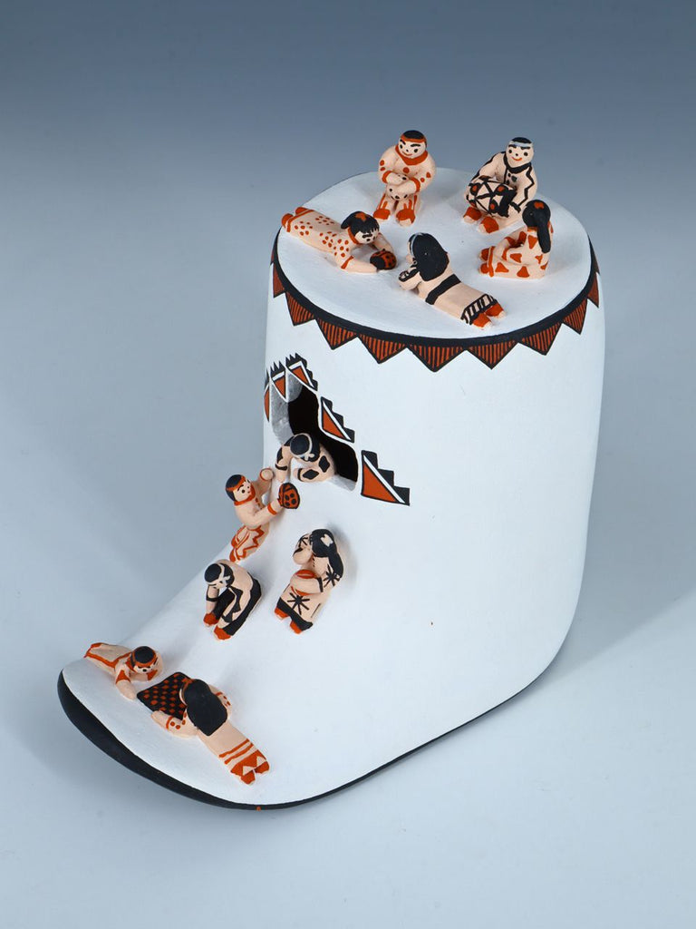 Cochiti Hand Made Pottery Moccasin - PuebloDirect.com