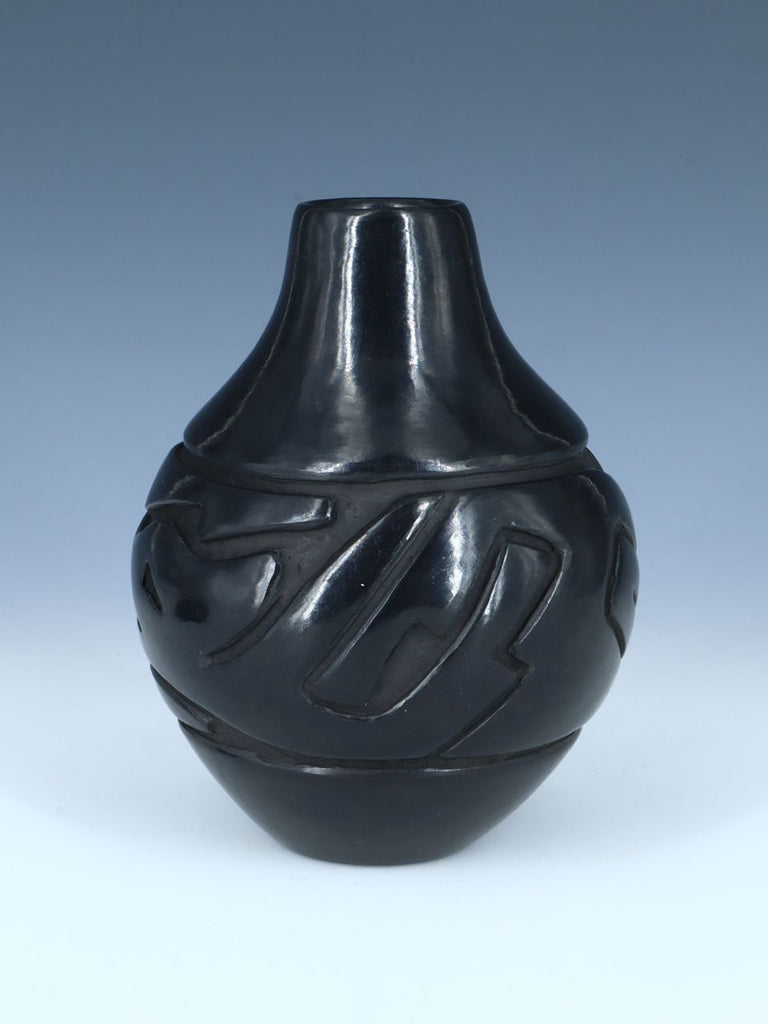 Santa Clara Pueblo Hand Coiled Black Pottery - PuebloDirect.com
