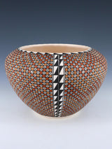 Acoma Pueblo Eye Dazzler Pottery Bowl - PuebloDirect.com