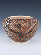 Acoma Pueblo Eye Dazzler Pottery Bowl - PuebloDirect.com