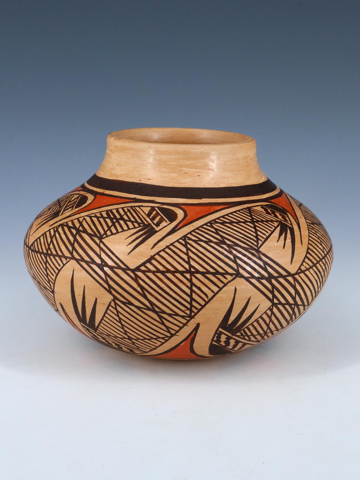 工芸品 Hopi pueblo pottery Desert Pueblo Pottery Native American Vase Signed Hopi Bird