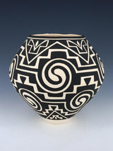 Acoma Pueblo Hand Coiled Geometric Painted Pottery - PuebloDirect.com