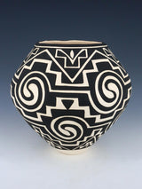 Acoma Pueblo Hand Coiled Geometric Painted Pottery - PuebloDirect.com