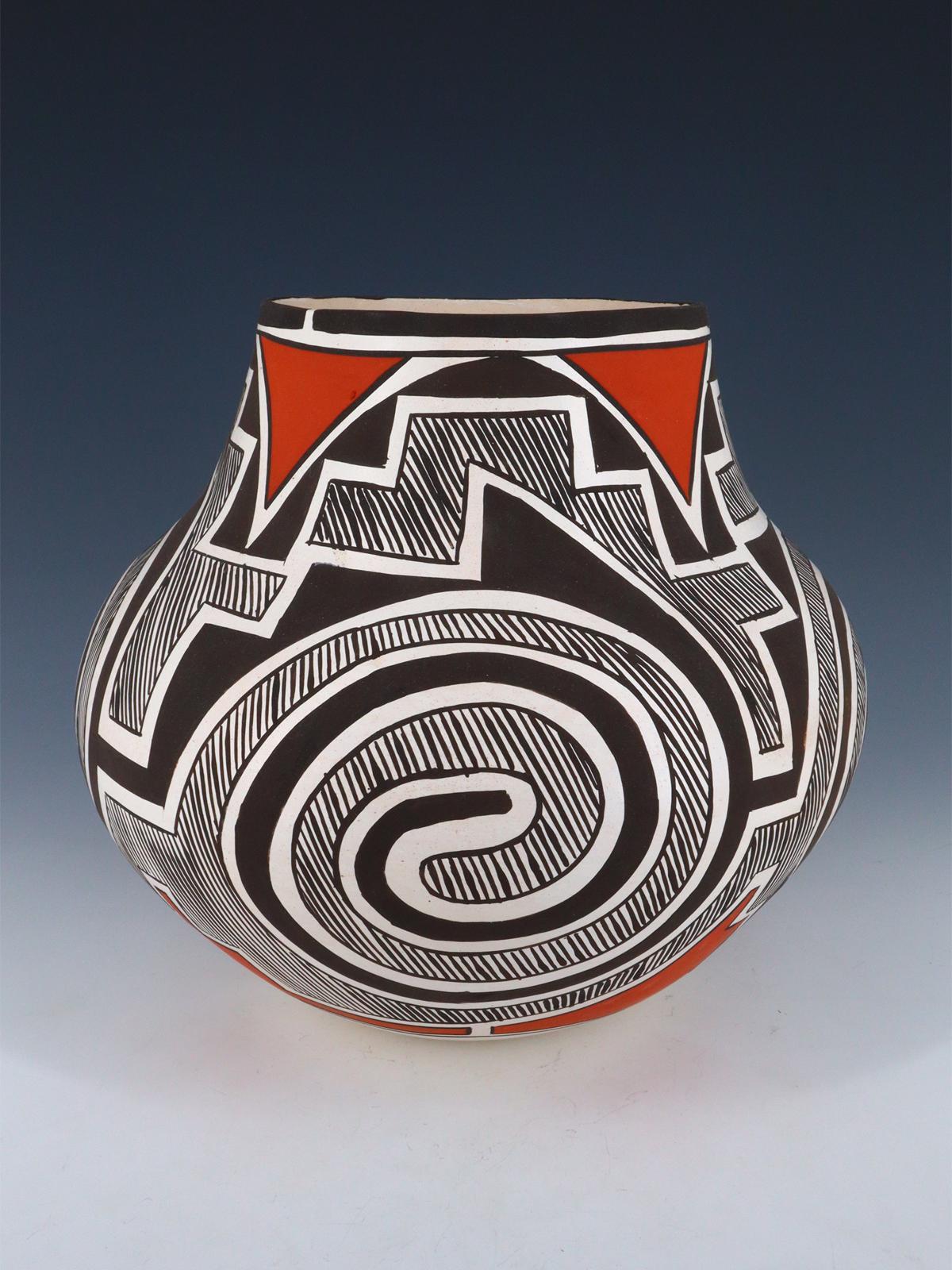 Laguna Pueblo Hand Coiled Pottery Olla - PuebloDirect.com