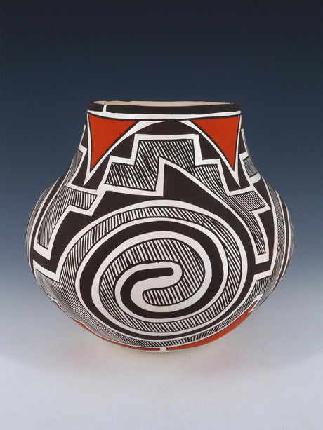 Laguna Pueblo Hand Coiled Pottery Olla - PuebloDirect.com