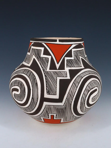 Laguna Pueblo Hand Coiled Pottery Olla - PuebloDirect.com