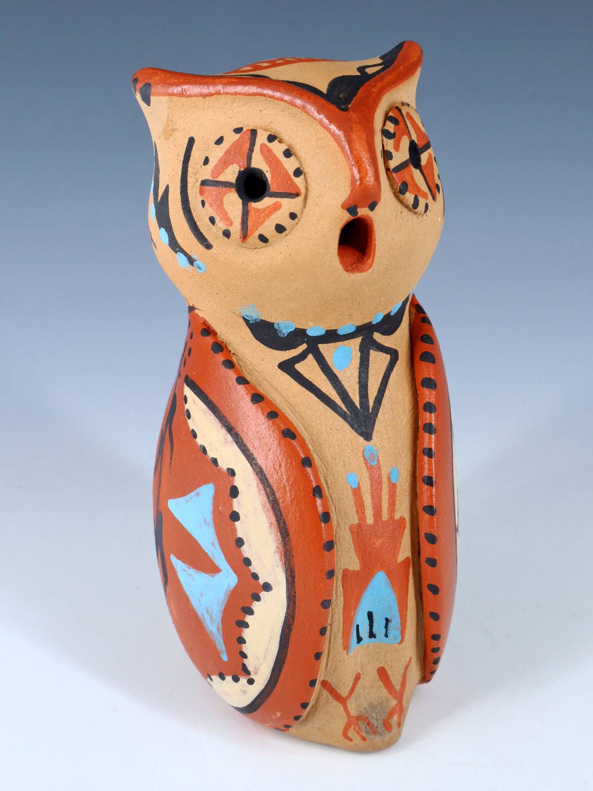 Jemez Pueblo Pottery Storyteller Owl Doll