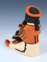 Jemez Pueblo Pottery Three Baby Storyteller Doll