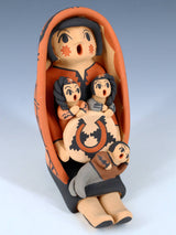 Jemez Pueblo Pottery Three Baby Storyteller Doll