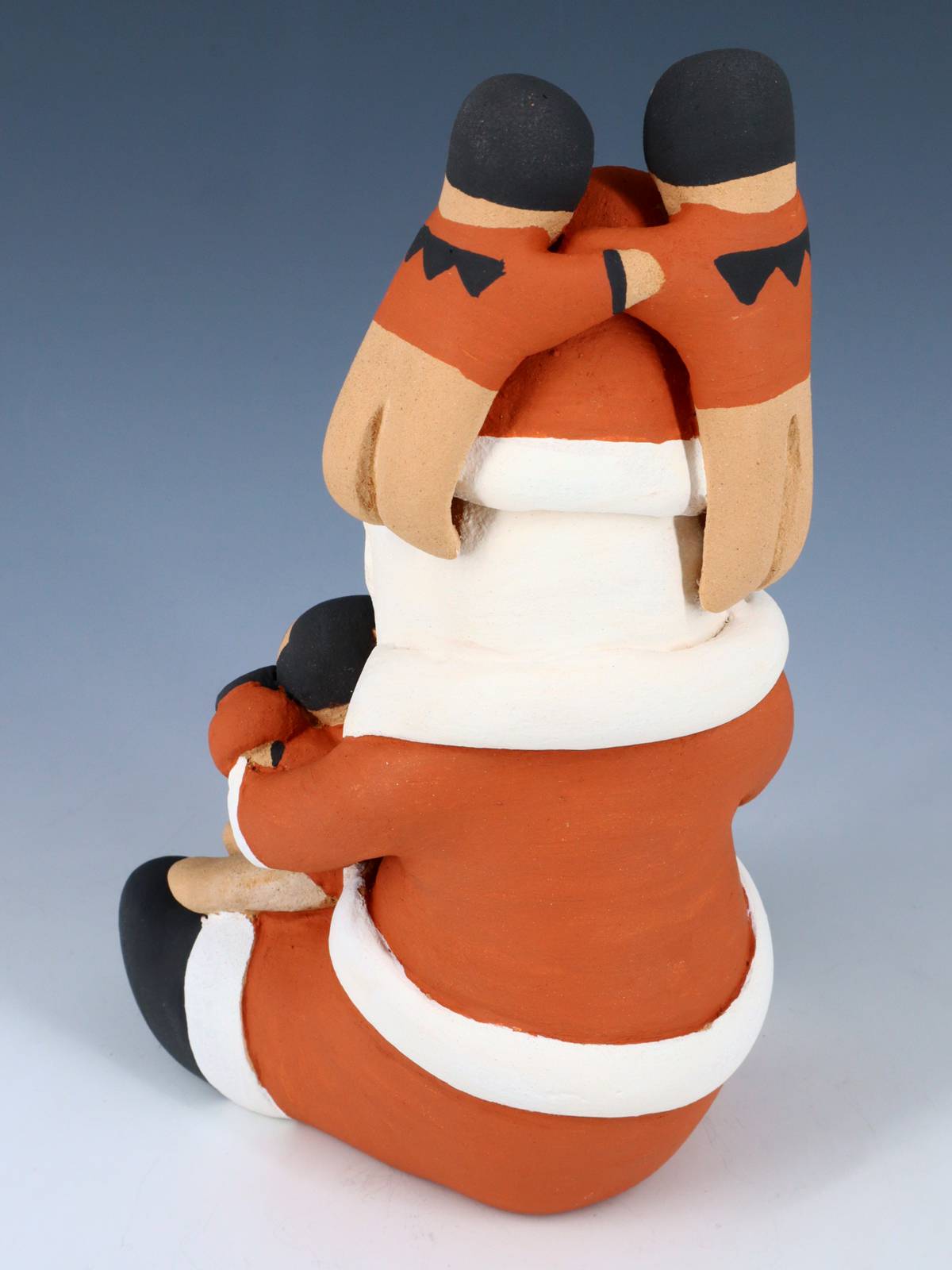 Jemez Pueblo Pottery Santa Claus Storyteller Figurine