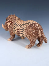 Mata Ortiz Hand Coiled Pottery Warthog Effigy