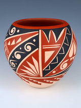 Jemez Pueblo Hand Coiled Pottery Bowl