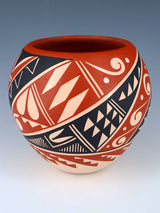 Jemez Pueblo Hand Coiled Pottery Bowl