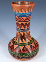 Navajo Etched Horsehair Pottery Vase