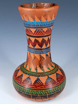 Navajo Etched Horsehair Pottery Vase