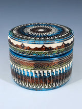 Navajo Etched Pottery Jewelry Box