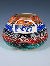 Navajo Etched Bear Horsehair Pottery