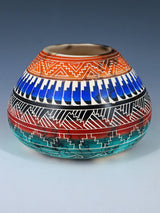 Navajo Etched Bear Horsehair Pottery
