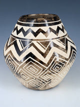 Acoma Pueblo Etched Horsehair Pottery Olla