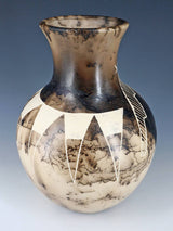 Acoma Pueblo Etched Horsehair Pottery Vase