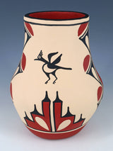 Jemez Pueblo Hand Coiled Pottery Vase