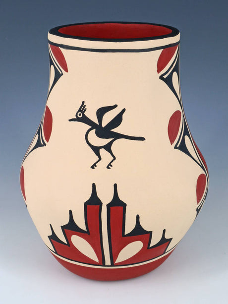 Jemez Pueblo Hand Coiled Pottery Vase
