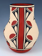 Jemez Pueblo Hand Coiled Pottery Vase