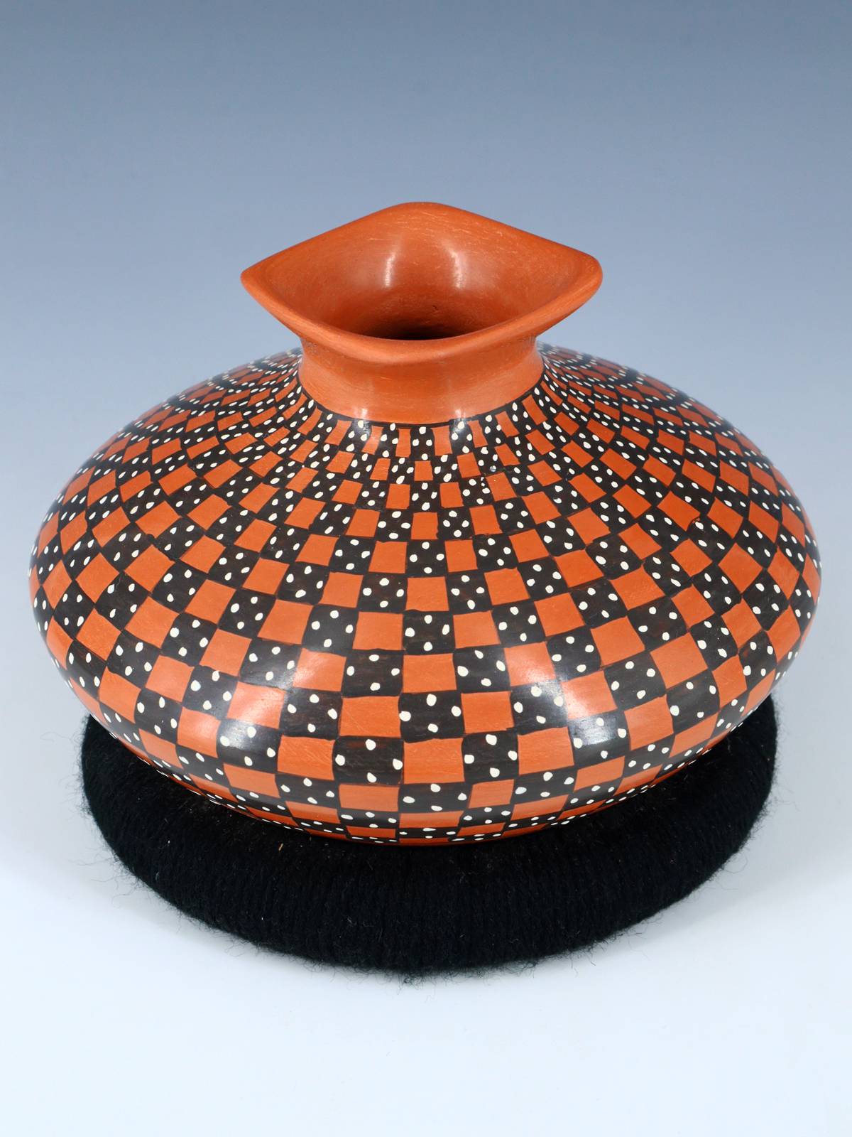 Mata Ortiz Hand Coiled Red Pottery Vase - PuebloDirect.com