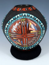 Mata Ortiz Hand Coiled and Painted Pottery
